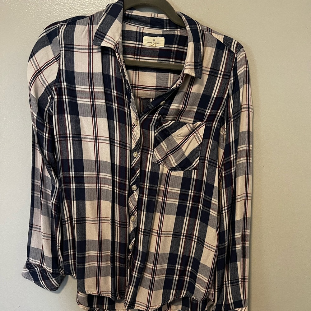 Dry goods plaid shirt